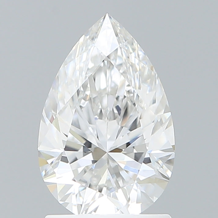 1.51 Carat Pear Shaped, Ideal Cut, E Color, VVS1 Clarity, IGI Certified Lab Grown Diamond