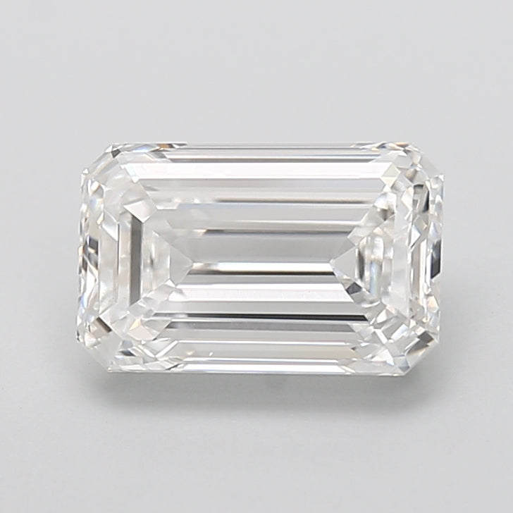 3.53 Carat Emerald Shaped, Very Good Cut, E Color, VVS2 Clarity, IGI Certified Lab Grown Diamond