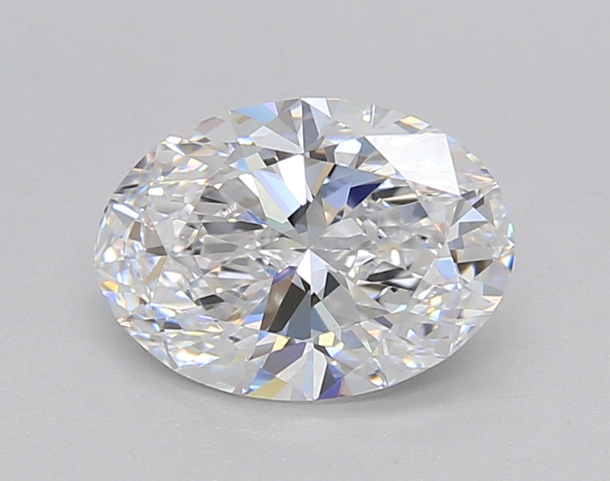 1.51 Carat Oval Shaped, Ideal Cut, D Color, VVS2 Clarity, IGI Certified Lab Grown Diamond
