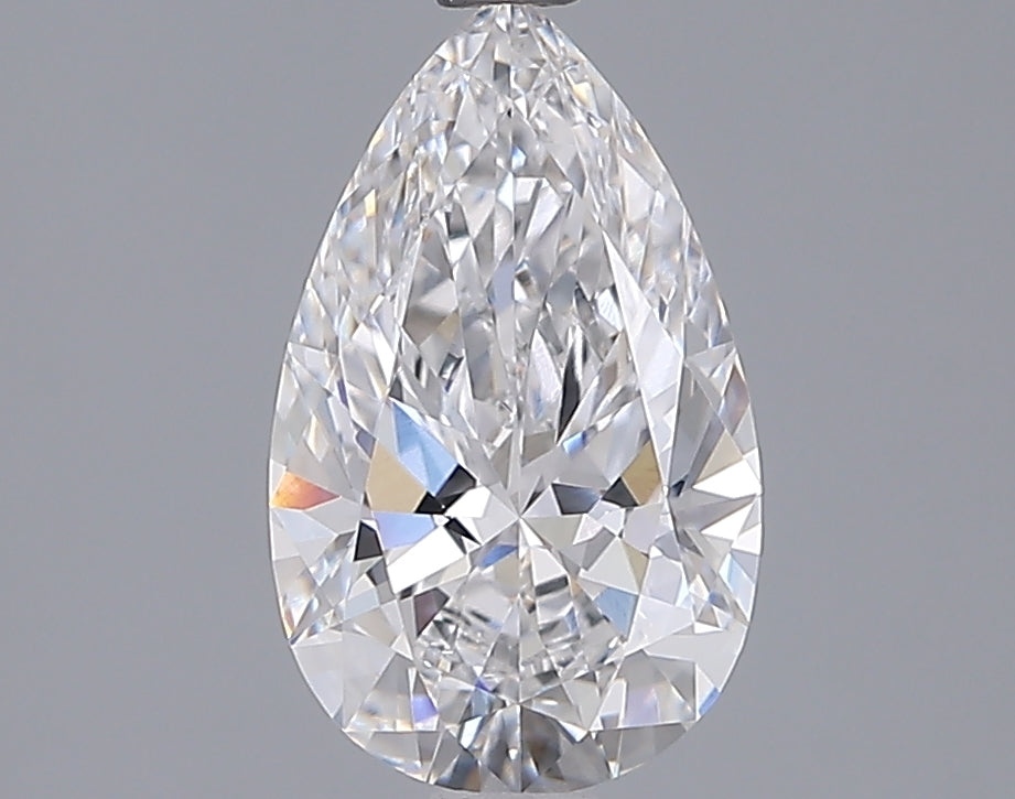 1.54 Carat Pear Shaped, Ideal Cut, D Color, VVS2 Clarity, IGI Certified Lab Grown Diamond