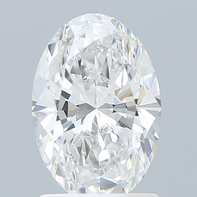 1.57 Carat Oval Shaped, Ideal Cut, D Color, VVS2 Clarity, IGI Certified Lab Grown Diamond
