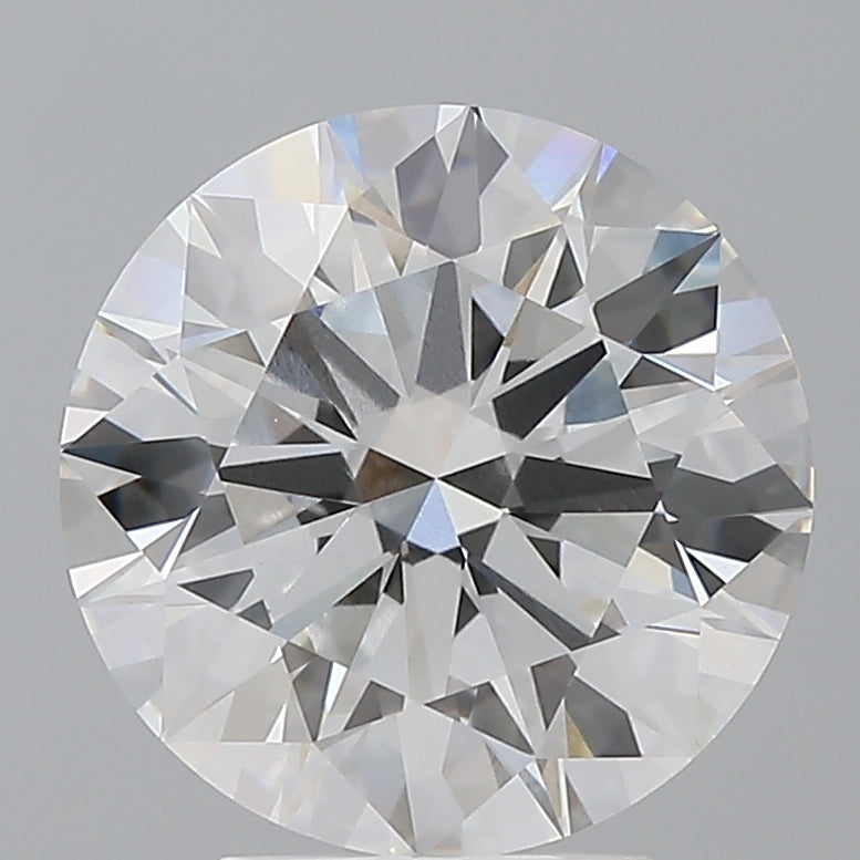 4.09 Carat Round Shaped, Ideal Cut, E Color, VVS2 Clarity, IGI Certified Lab Grown Diamond