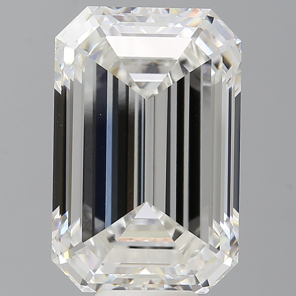11.60 Carat Emerald Shaped, Ideal Cut, F Color, VS1 Clarity, IGI Certified Lab Grown Diamond
