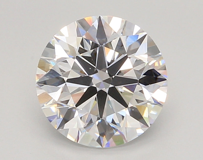 2.50 Carat Round Shaped, Excellent Cut, D Color, VVS2 Clarity, IGI Certified Lab Grown Diamond
