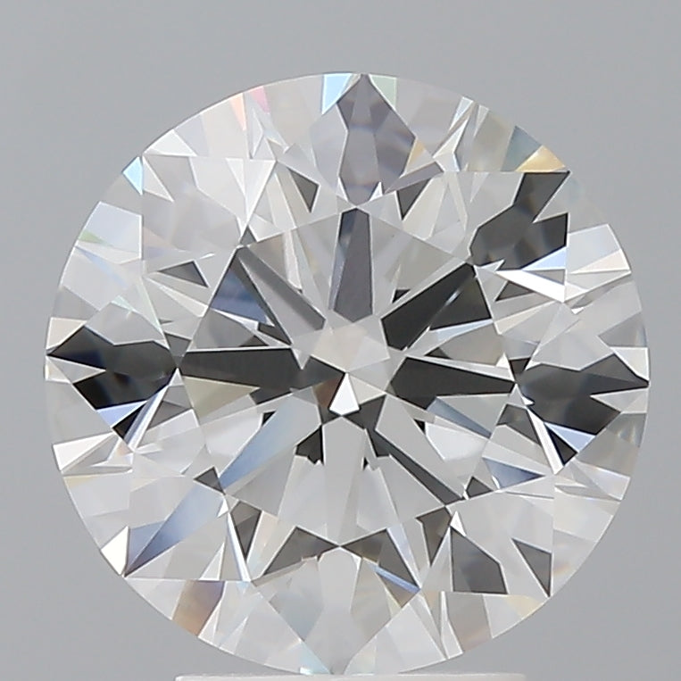 4.09 Carat Round Shaped, Ideal Cut, F Color, VVS2 Clarity, IGI Certified Lab Grown Diamond
