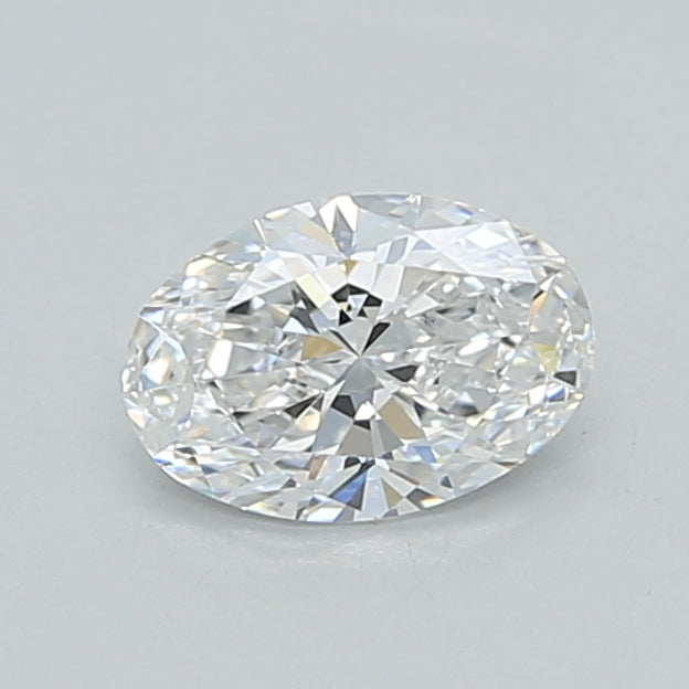 0.55 Carat Oval Shaped, Ideal Cut, D Color, VVS1 Clarity, IGI Certified Lab Grown Diamond