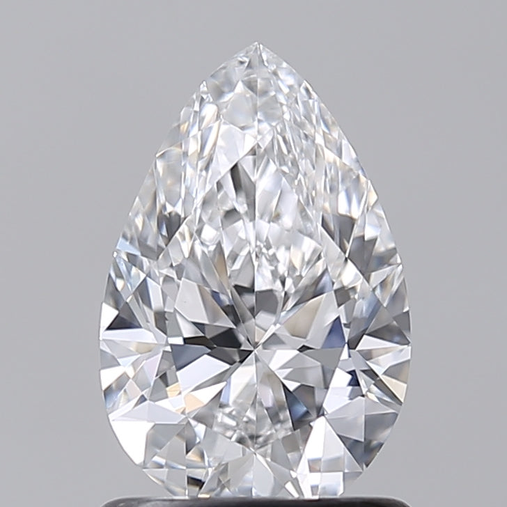 1.01 Carat Pear Shaped, Excellent Cut, D Color, VVS2 Clarity, IGI Certified Lab Grown Diamond