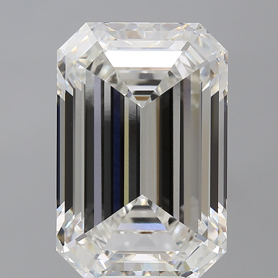 10.60 Carat Emerald Shaped, Ideal Cut, F Color, VS1 Clarity, IGI Certified Lab Grown Diamond