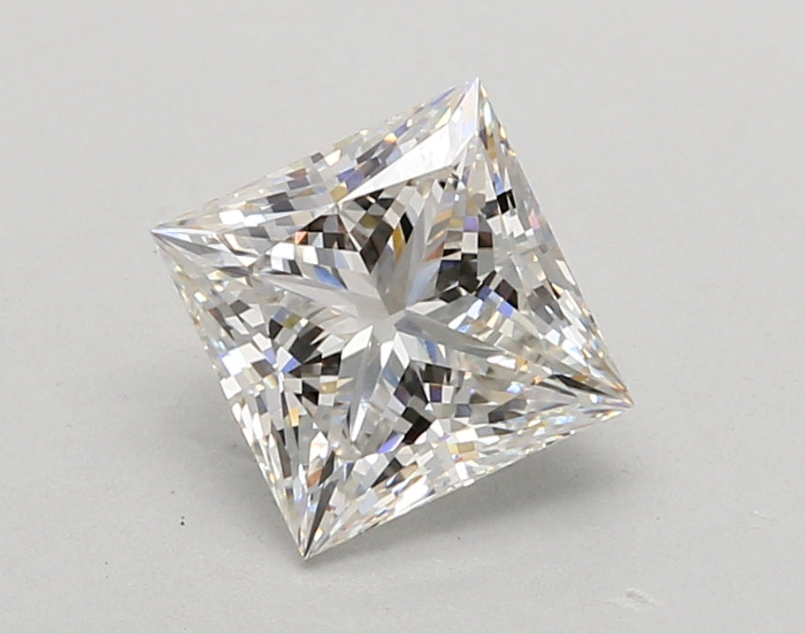 2.05 Carat Princess Shaped, Ideal Cut, F Color, VVS2 Clarity, IGI Certified Lab Grown Diamond