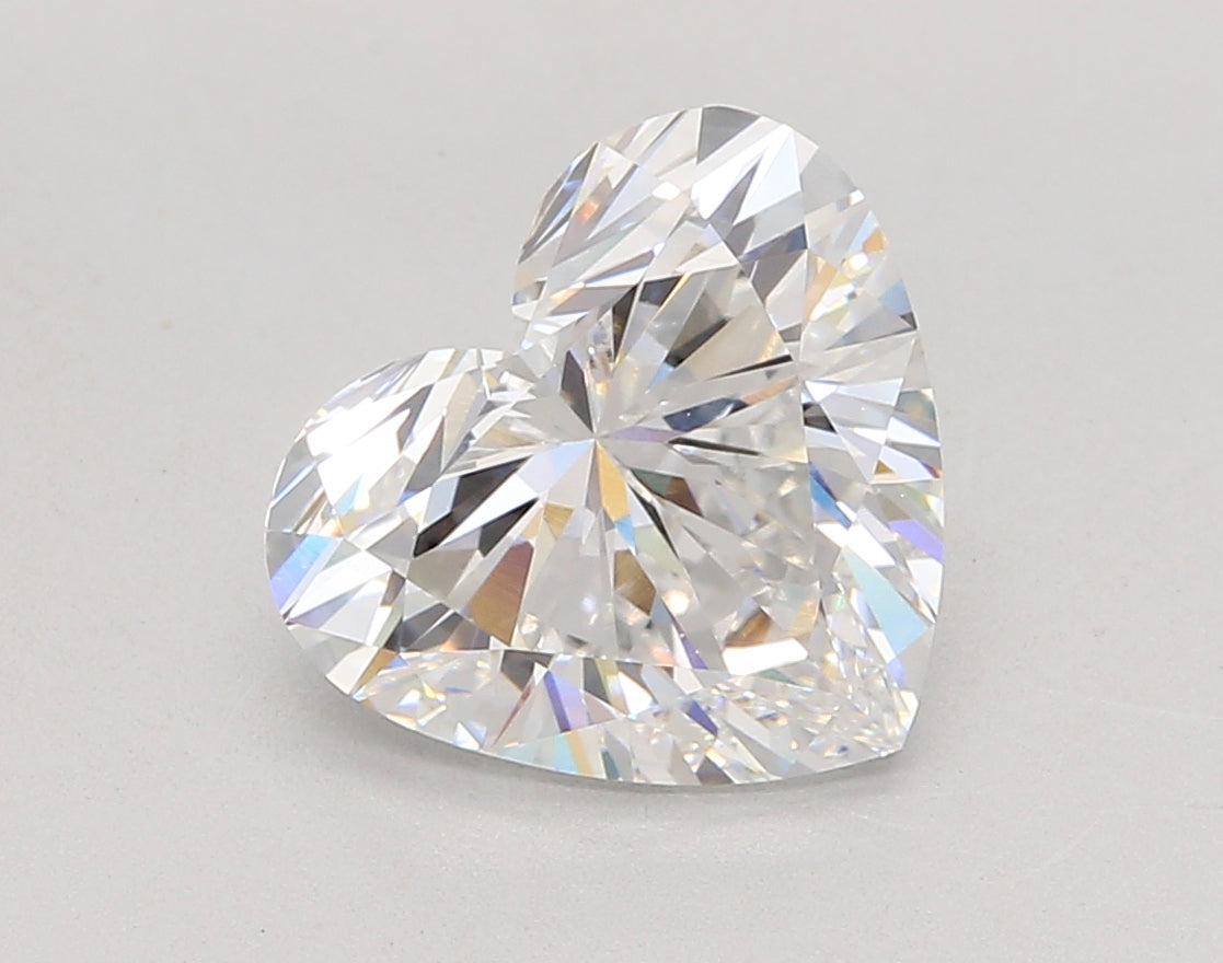 4.05 Carat Heart Shaped, Ideal Cut, D Color, VVS2 Clarity, IGI Certified Lab Grown Diamond
