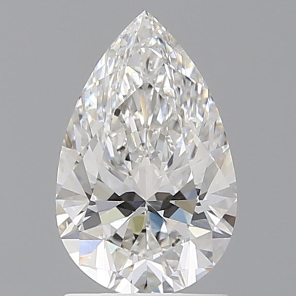 1.55 Carat Pear Shaped, Ideal Cut, E Color, VVS2 Clarity, IGI Certified Lab Grown Diamond