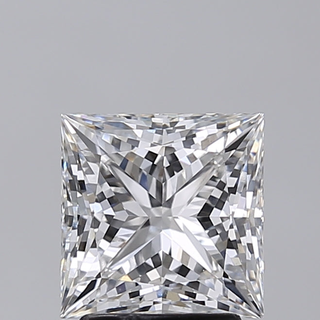 2.51 Carat Princess Shaped, Excellent Cut, E Color, VVS2 Clarity, IGI Certified Lab Grown Diamond