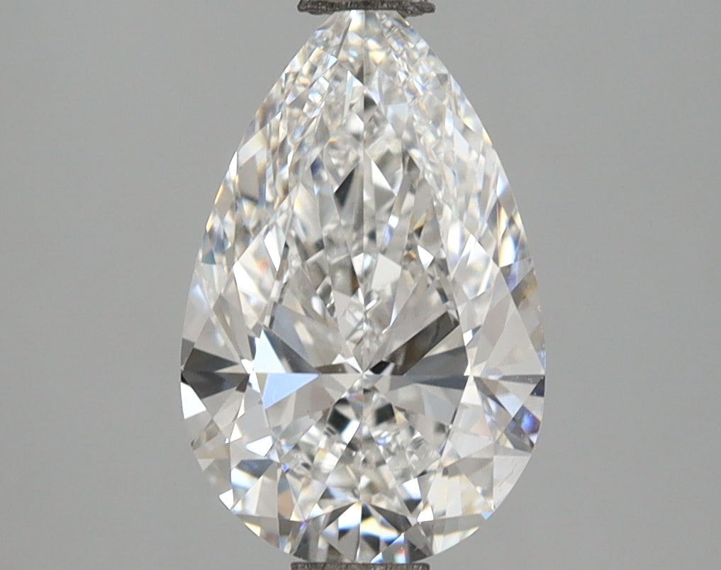 2.07 Carat Pear Shaped, Ideal Cut, E Color, VS1 Clarity, IGI Certified Lab Grown Diamond