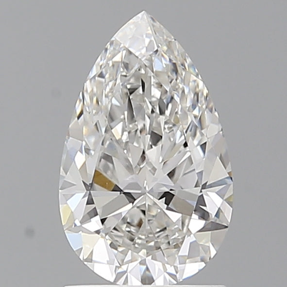1.50 Carat Pear Shaped, Ideal Cut, F Color, VVS2 Clarity, IGI Certified Lab Grown Diamond