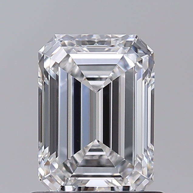 1.01 Carat Emerald Shaped, Excellent Cut, D Color, VVS2 Clarity, IGI Certified Lab Grown Diamond