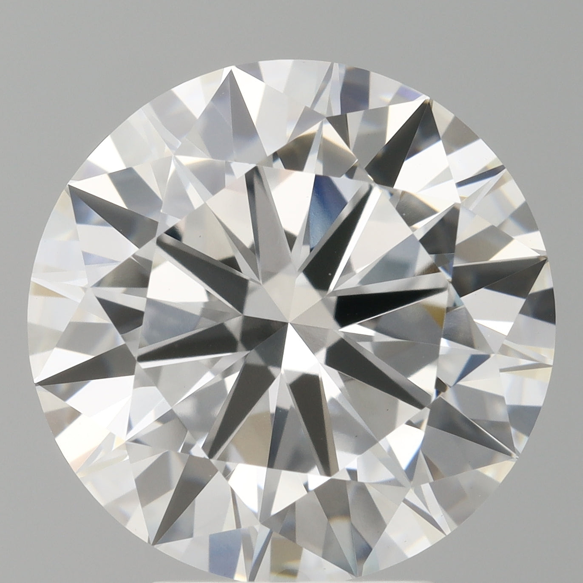 4.97 Carat Round Shaped, Excellent Cut, F Color, VVS2 Clarity, IGI Certified Lab Grown Diamond
