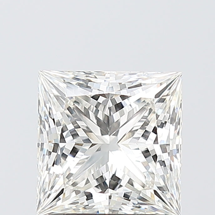 2.05 Carat Princess Shaped, Ideal Cut, G Color, VVS2 Clarity, IGI Certified Lab Grown Diamond