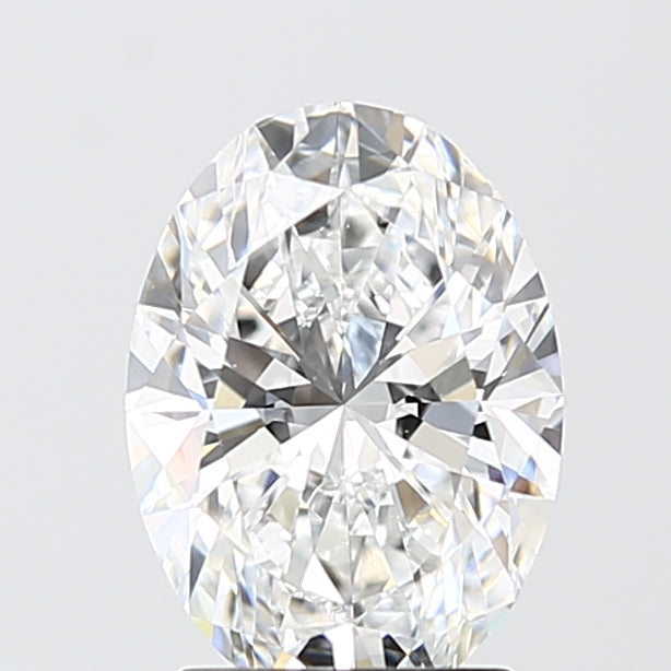 2.05 Carat Oval Shaped, Ideal Cut, D Color, VVS2 Clarity, IGI Certified Lab Grown Diamond