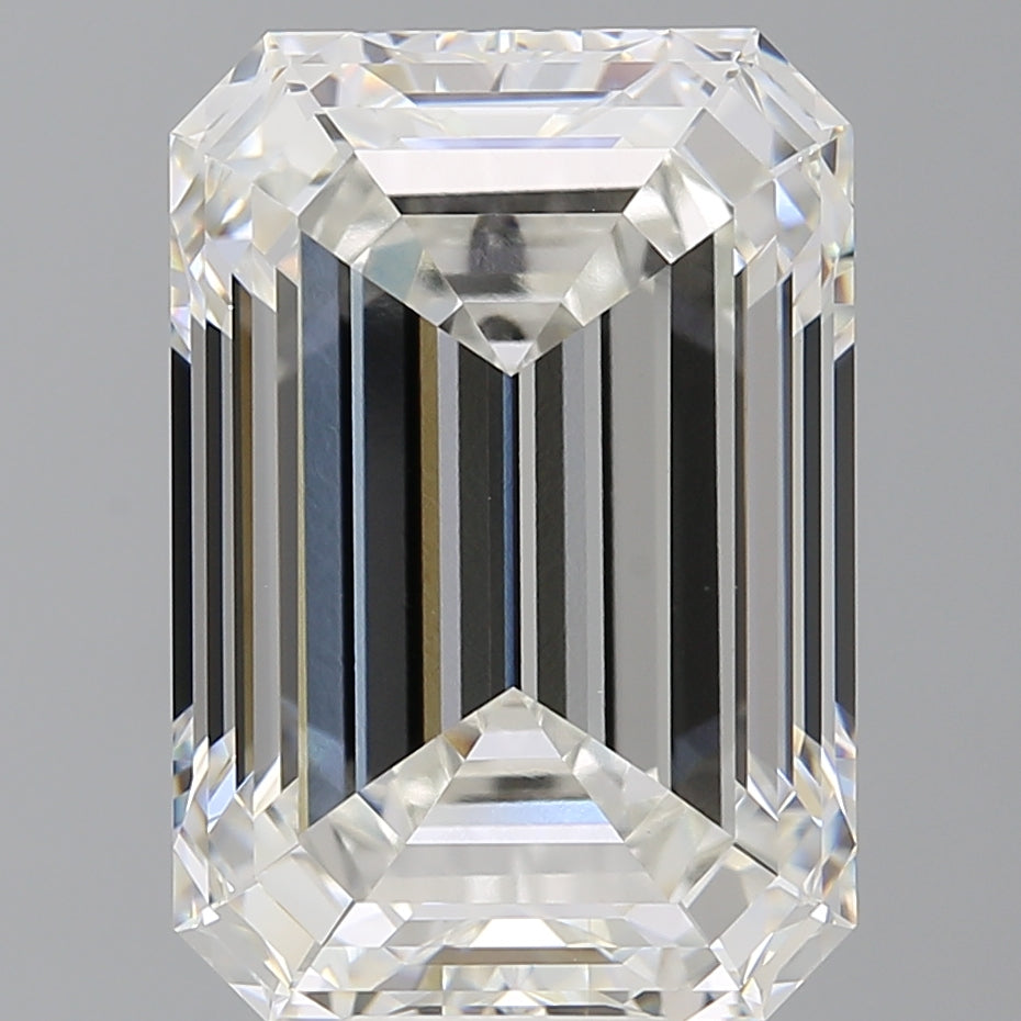 12.59 Carat Emerald Shaped, Ideal Cut, F Color, VVS2 Clarity, IGI Certified Lab Grown Diamond