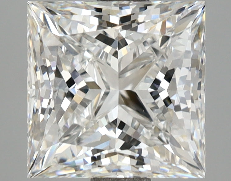 3.09 Carat Princess Shaped, Ideal Cut, E Color, VVS2 Clarity, IGI Certified Lab Grown Diamond