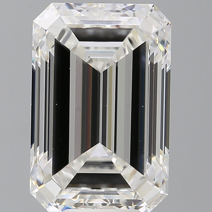9.51 Carat Emerald Shaped, Excellent Cut, F Color, VS1 Clarity, IGI Certified Lab Grown Diamond