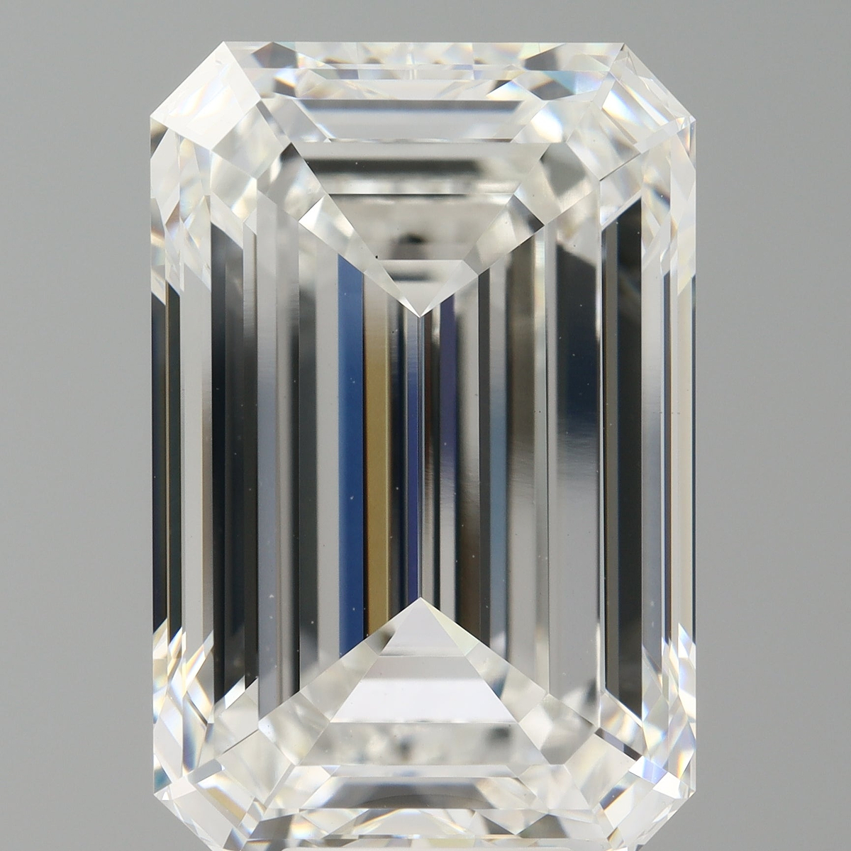 9.58 Carat Emerald Shaped, Ideal Cut, F Color, VVS2 Clarity, IGI Certified Lab Grown Diamond