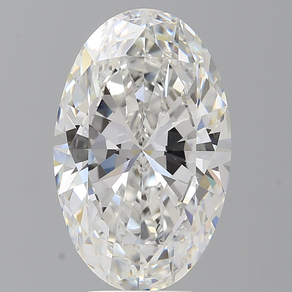 6.10 Carat Oval Shaped, Ideal Cut, F Color, VVS2 Clarity, IGI Certified Lab Grown Diamond