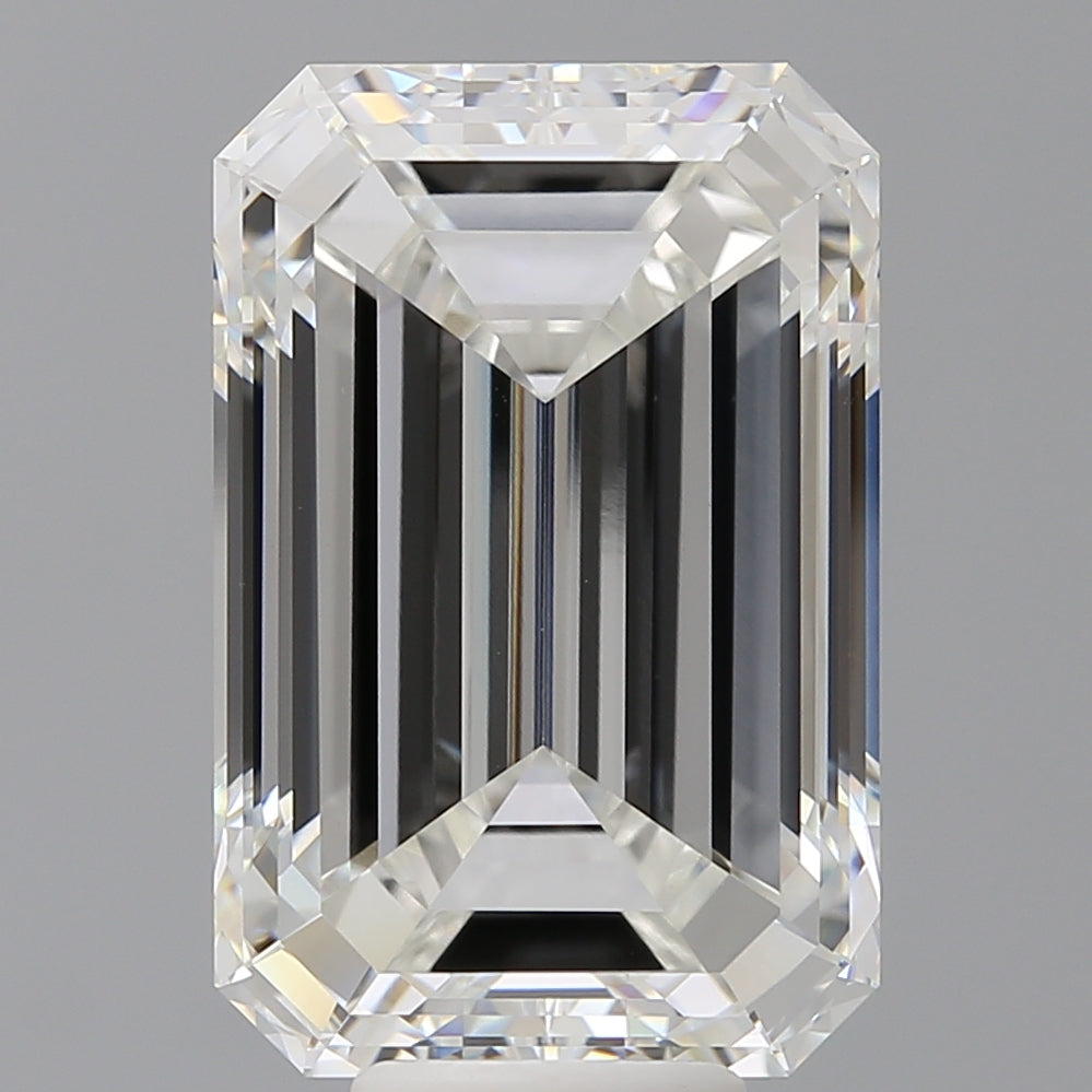10.08 Carat Emerald Shaped, Excellent Cut, F Color, VVS2 Clarity, IGI Certified Lab Grown Diamond
