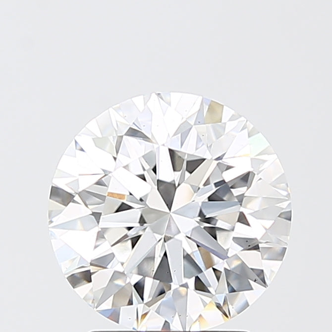 2.53 Carat Round Shaped, Ideal Cut, D Color, VS2 Clarity, IGI Certified Lab Grown Diamond