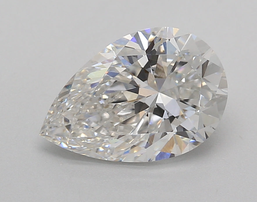 2.01 Carat Pear Shaped, Excellent Cut, E Color, VS1 Clarity, IGI Certified Lab Grown Diamond