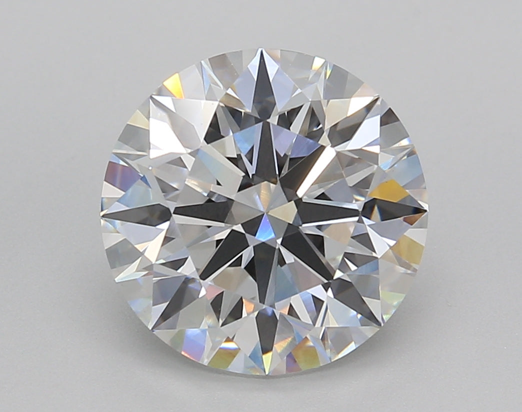 4.03 Carat Round Shaped, Ideal Cut, E Color, VVS2 Clarity, IGI Certified Lab Grown Diamond