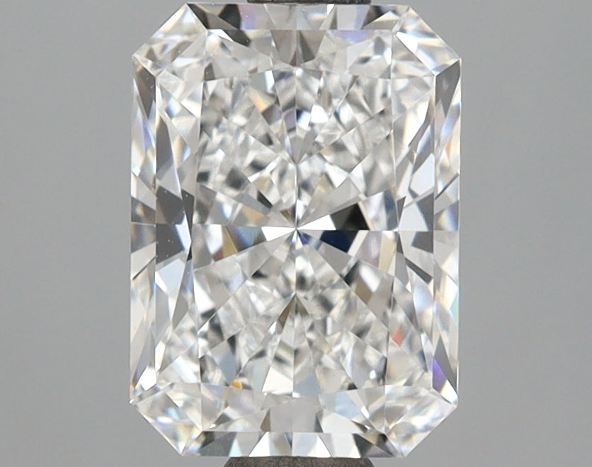 2.08 Carat Radiant Shaped, Ideal Cut, E Color, VVS2 Clarity, IGI Certified Lab Grown Diamond