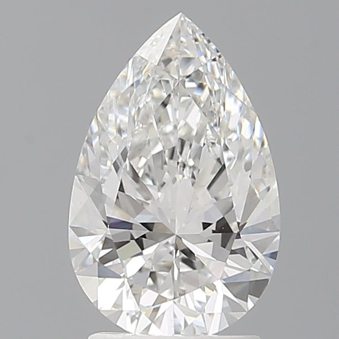 2.08 Carat Pear Shaped, Ideal Cut, E Color, VS1 Clarity, IGI Certified Lab Grown Diamond