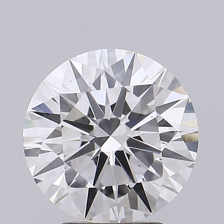 2.01 Carat Round Shaped, Excellent Cut, F Color, VS1 Clarity, IGI Certified Lab Grown Diamond