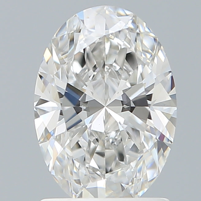 1.55 Carat Oval Shaped, Ideal Cut, F Color, VVS2 Clarity, IGI Certified Lab Grown Diamond