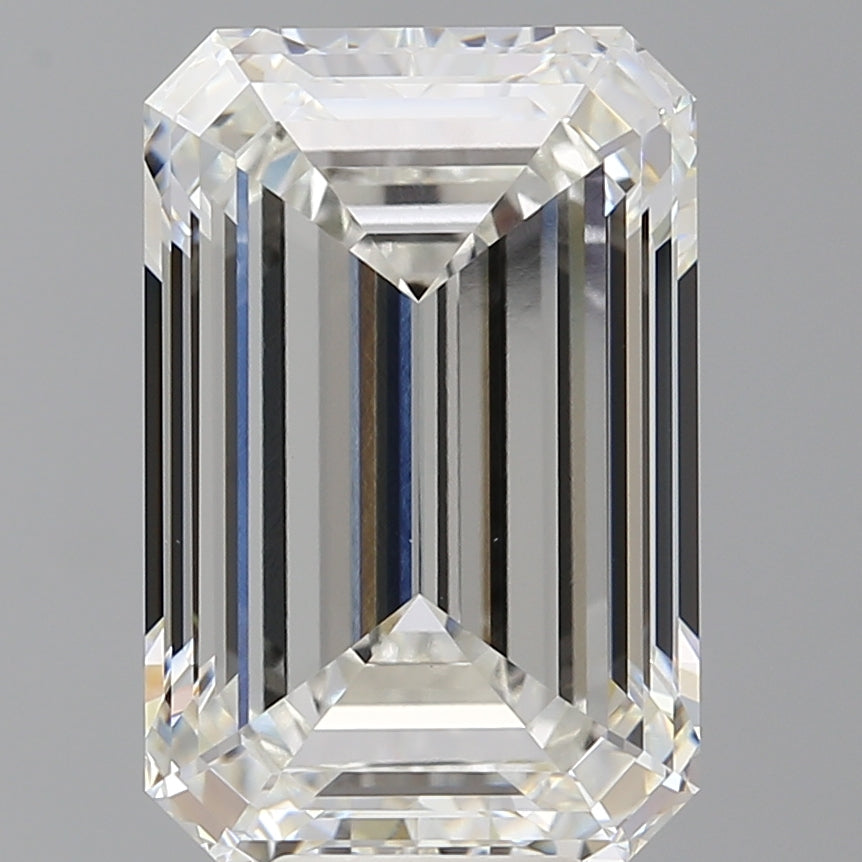 9.10 Carat Emerald Shaped, Ideal Cut, F Color, VVS2 Clarity, IGI Certified Lab Grown Diamond