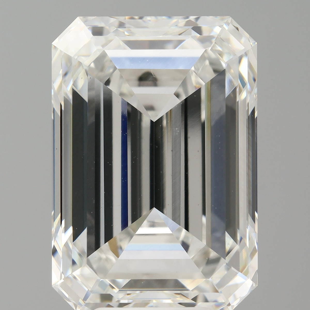 9.09 Carat Emerald Shaped, Ideal Cut, F Color, VVS2 Clarity, IGI Certified Lab Grown Diamond