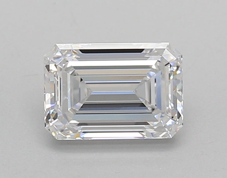1.02 Carat Emerald Shaped, Ideal Cut, D Color, VVS1 Clarity, IGI Certified Lab Grown Diamond
