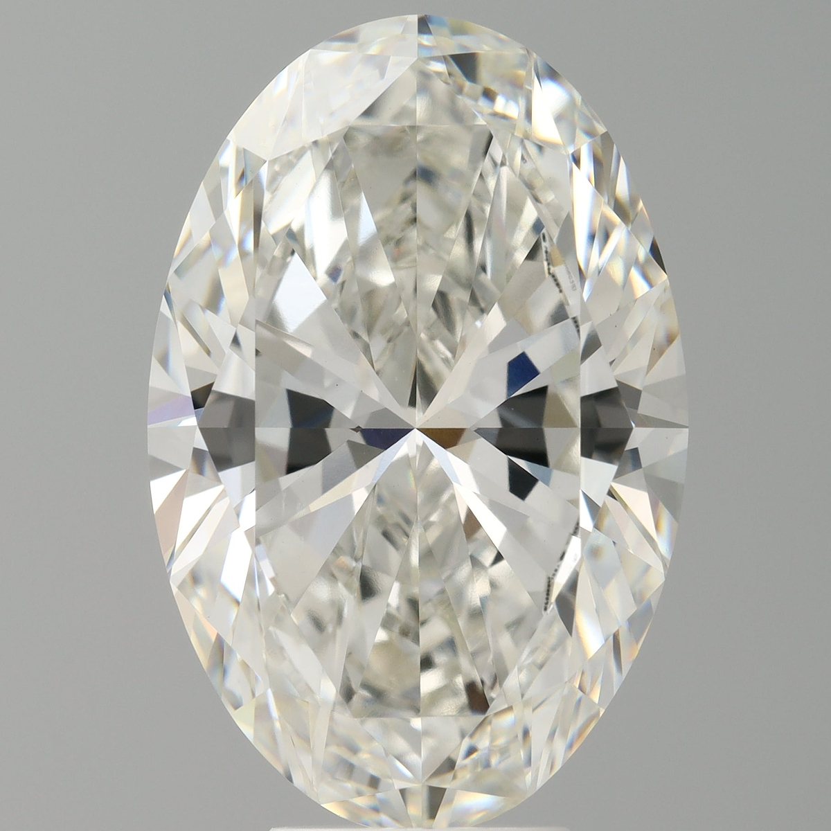 7.08 Carat Oval Shaped, Ideal Cut, F Color, VVS2 Clarity, IGI Certified Lab Grown Diamond