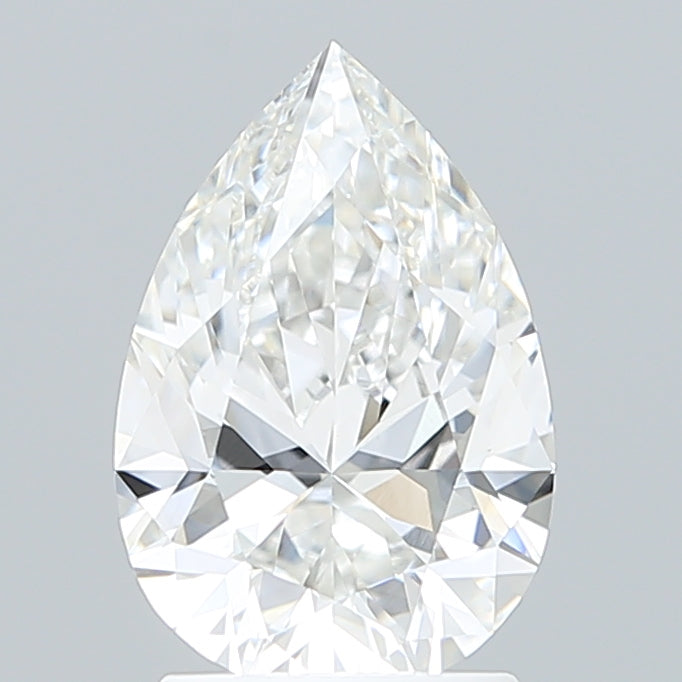 2.02 Carat Pear Shaped, Ideal Cut, E Color, VVS2 Clarity, IGI Certified Lab Grown Diamond