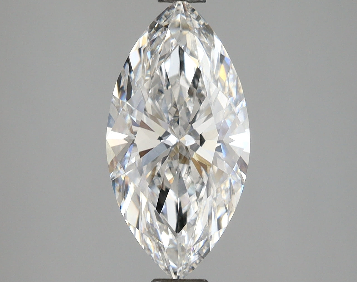 2.59 Carat Marquise Shaped, Ideal Cut, E Color, VVS2 Clarity, IGI Certified Lab Grown Diamond