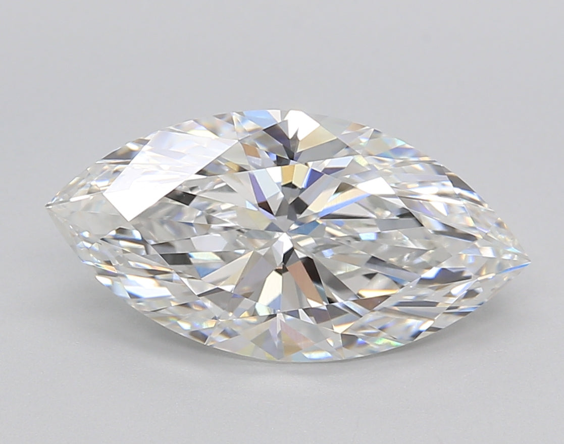 3.02 Carat Marquise Shaped, Excellent Cut, E Color, VVS2 Clarity, IGI Certified Lab Grown Diamond