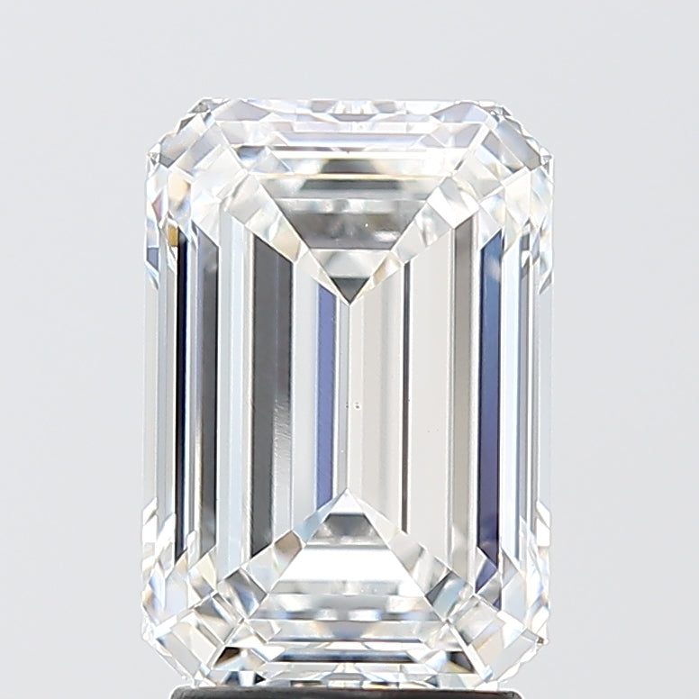 3.10 Carat Emerald Shaped, Ideal Cut, E Color, VS1 Clarity, IGI Certified Lab Grown Diamond