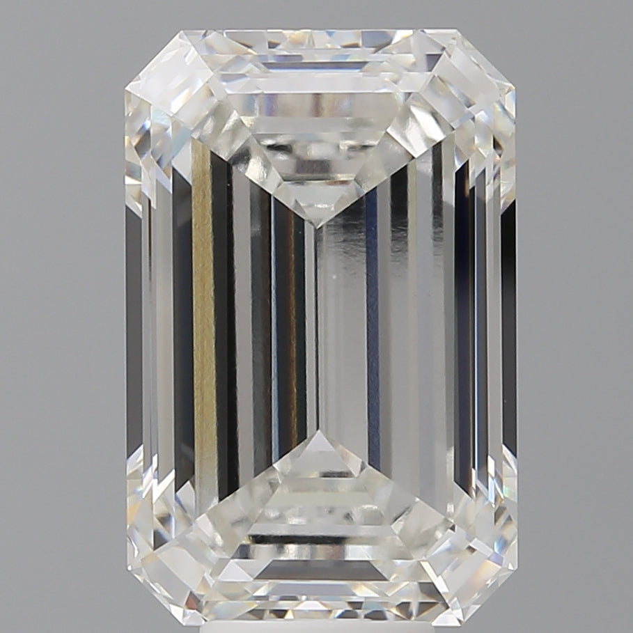 10.08 Carat Emerald Shaped, Ideal Cut, F Color, VS1 Clarity, IGI Certified Lab Grown Diamond