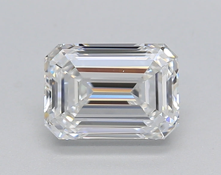 1.06 Carat Emerald Shaped, Ideal Cut, E Color, VVS1 Clarity, IGI Certified Lab Grown Diamond