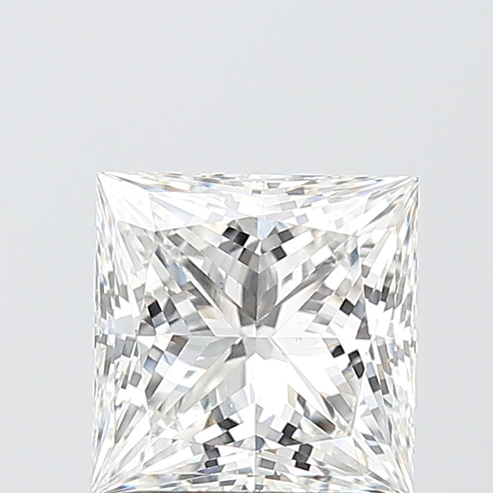 2.05 Carat Princess Shaped, Ideal Cut, F Color, VS1 Clarity, IGI Certified Lab Grown Diamond