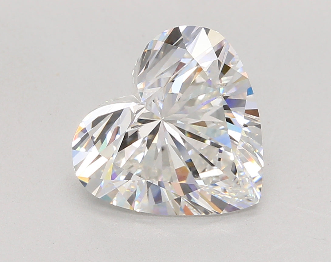 4.04 Carat Heart Shaped, Excellent Cut, E Color, VVS2 Clarity, IGI Certified Lab Grown Diamond