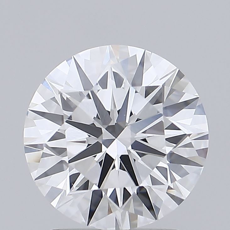 2.11 Carat Round Shaped, Ideal Cut, E Color, VVS2 Clarity, IGI Certified Lab Grown Diamond