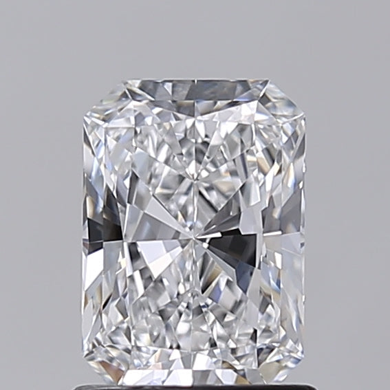 1.13 Carat Radiant Shaped, Excellent Cut, D Color, VVS1 Clarity, IGI Certified Lab Grown Diamond