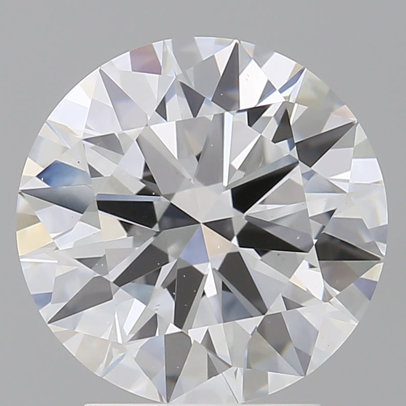3.00 Carat Round Shaped, Excellent Cut, F Color, VVS2 Clarity, IGI Certified Lab Grown Diamond